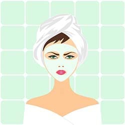 woman, makeup
